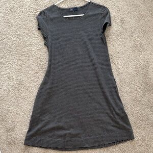 GAP Black and White Striped Dress